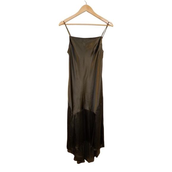 Fleur du mal teardrop slip dress color dark army - Picture 12 of 13